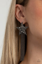 Load image into Gallery viewer, Superstar Solo - Black Star Earrings

