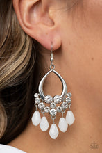 Load image into Gallery viewer, Famous Fashionista- White Earrings
