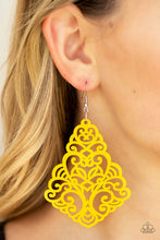 Load image into Gallery viewer, Powers of ZEN - Yellow Earrings

