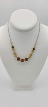 Load image into Gallery viewer, Turn Up the Tea Lights - Brown - Silver Necklace
