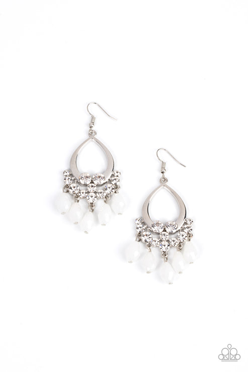 Famous Fashionista- White Earrings