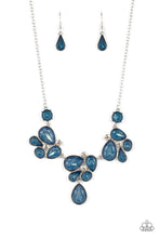 Load image into Gallery viewer, EVERGLADE ESCAPE - BLUE GEM SILVER NECKLACE
