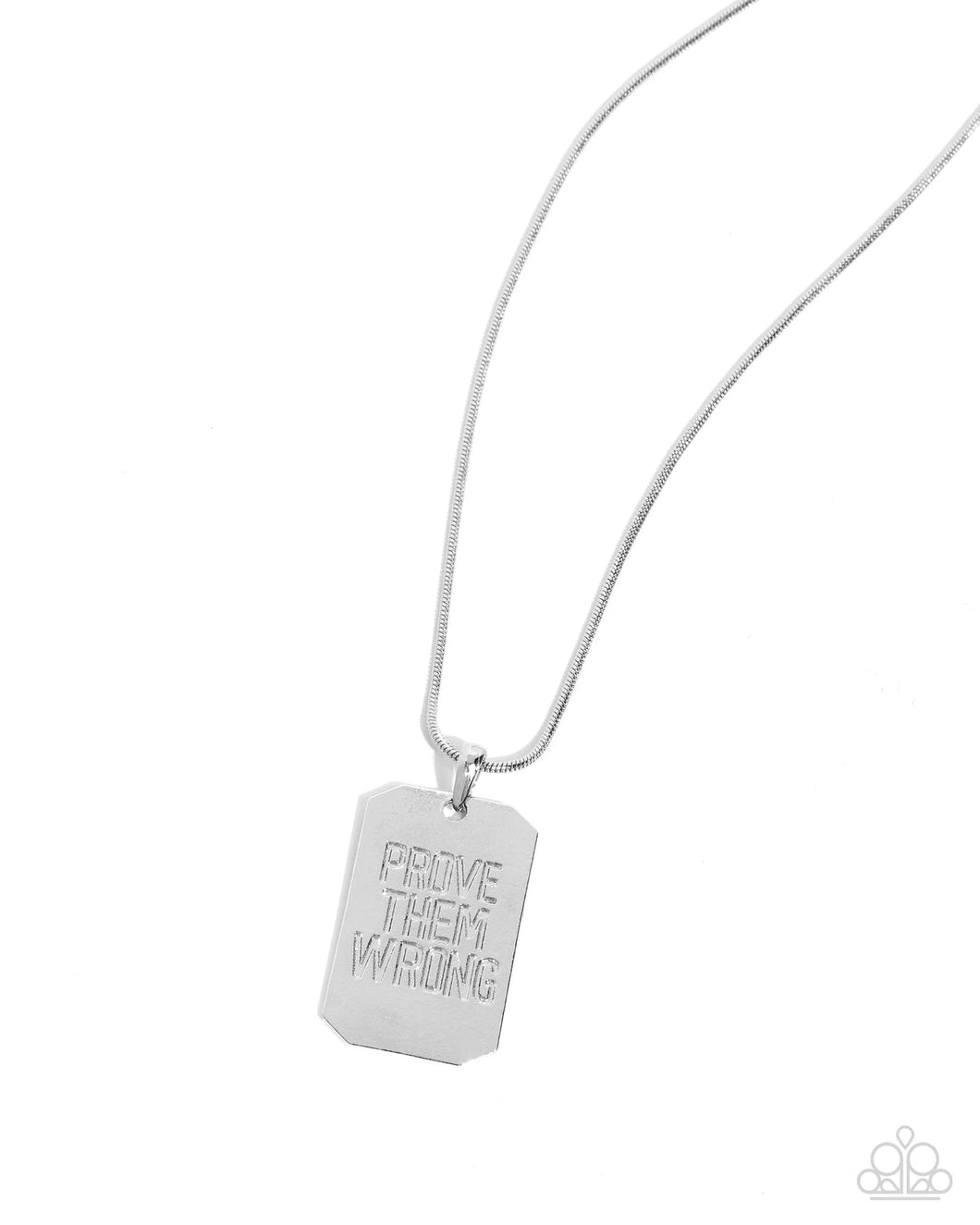 Prove Them Wrong - Silver Tag Urban Necklace