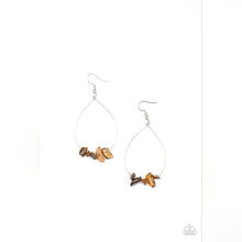 Load image into Gallery viewer, South Beach Serenity - Brown Tigers Eye &amp; Silver Earrings
