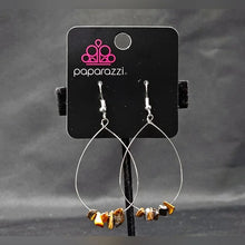 Load image into Gallery viewer, South Beach Serenity - Brown Tigers Eye &amp; Silver Earrings
