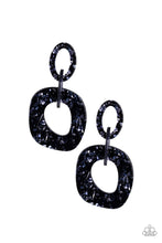 Load image into Gallery viewer, Confetti Congo - Blue Acrylic Earring
